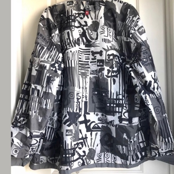 Quicksilver Full Front Zip Up Coat Jacket XXL - Picture 2 of 7